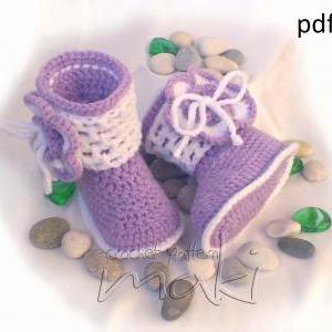 Crochet Pattern Baby Boots - Permission To Sell..