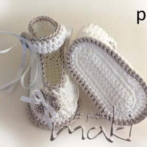 Crochet Pattern Baby Booties Ballerina - Perfect..
