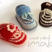 Crochet pattern step-by-step. Super cute baby sneakers! For boys and girls! - Permission to sell finished items! Pattern No. 109