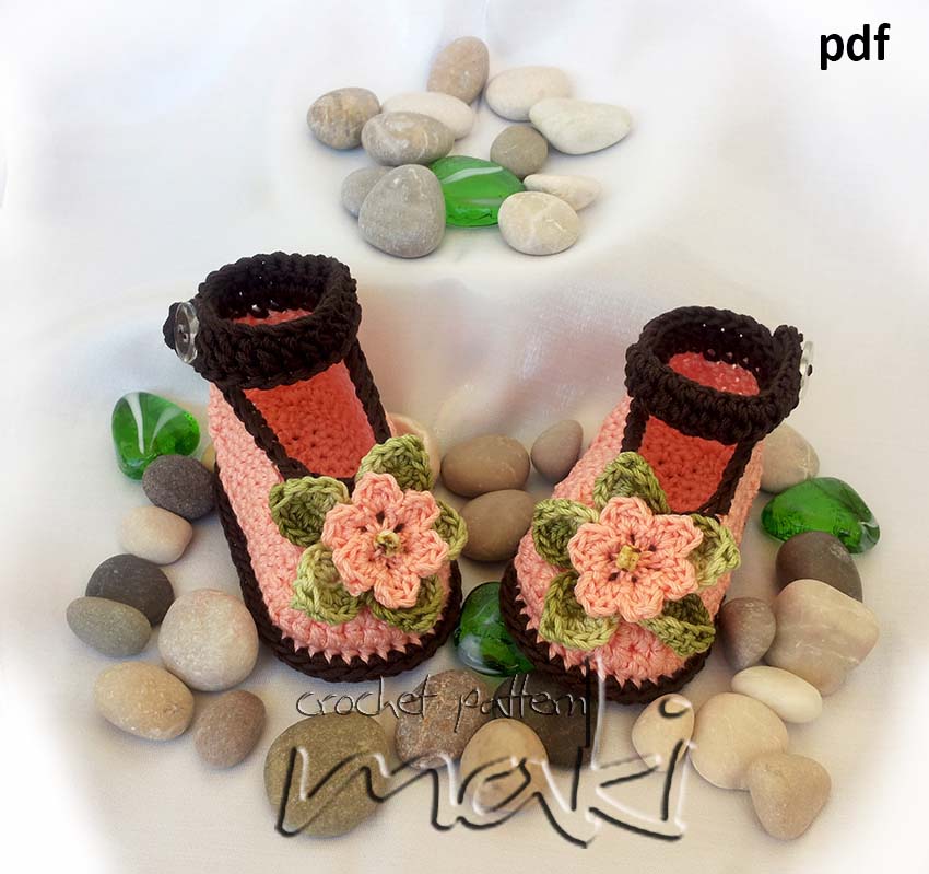 Crochet Pattern - No Sewing - Crochet Baby Booties Pattern. Full Of Large Pictures! Permission To Sell Finished Items. Pattern No. 101