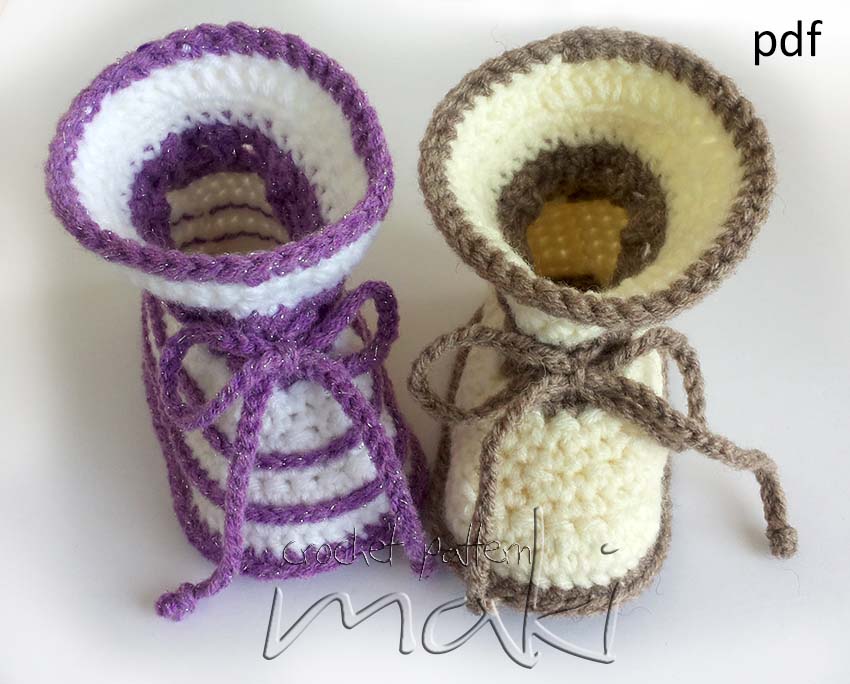 Two Styles In One Pattern! Simple And Pretty Baby Boots!